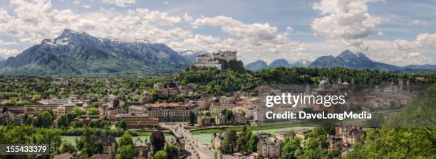 salzburg österreich – panorama (xxl) - salzburg stock-fotos und bilder