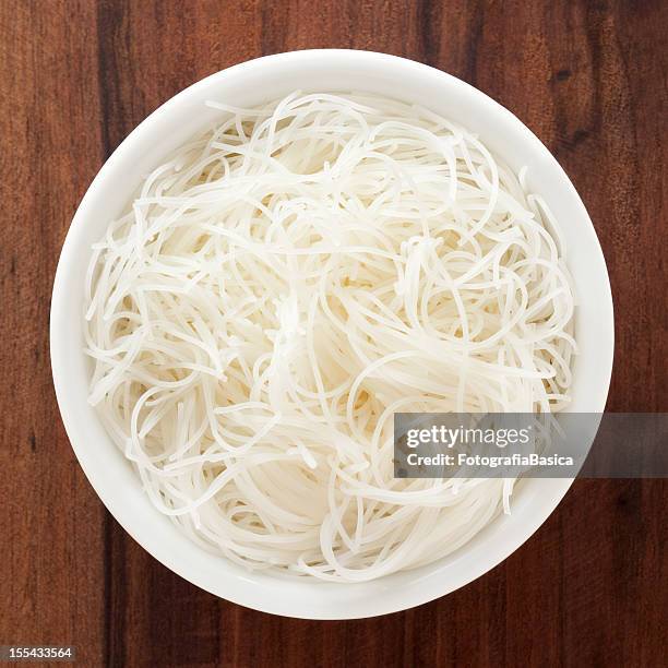 rice noodles - rice noodles stock pictures, royalty-free photos & images