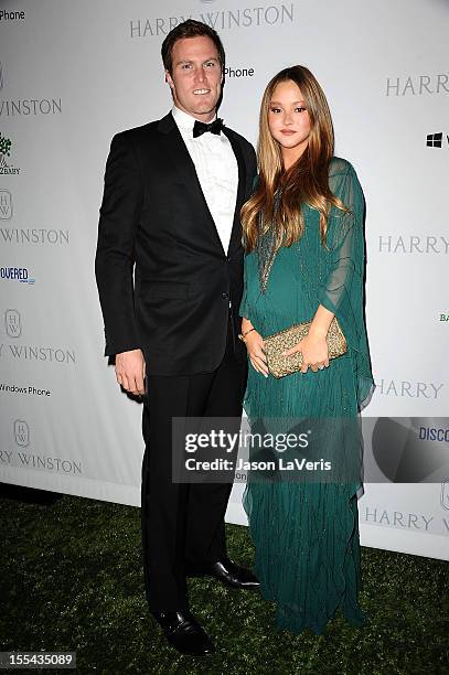 Actress Devon Aoki and James Bailey attend the 1st annual Baby2Baby gala at Book Bindery on November 3, 2012 in Culver City, California.