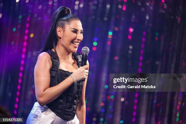 Senna Gammour on stage during the "Music Impossible" Show at Club SchwuZ on July 18, 2023 in Berlin, Germany.