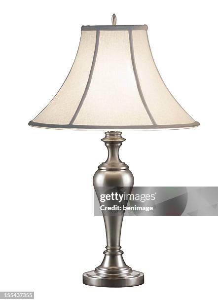 lampada da tavolo - lampada elettrica foto e immagini stock