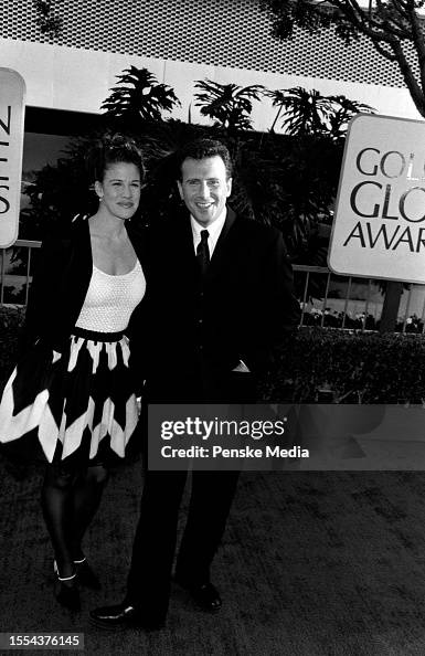 Paula Ravets and Paul Reiser attend the 54th Golden Globe Awards at ...