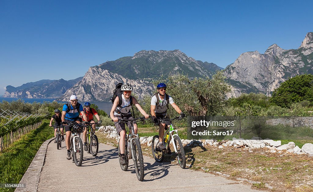 Mountainbike fun at Lake Garda, Italy