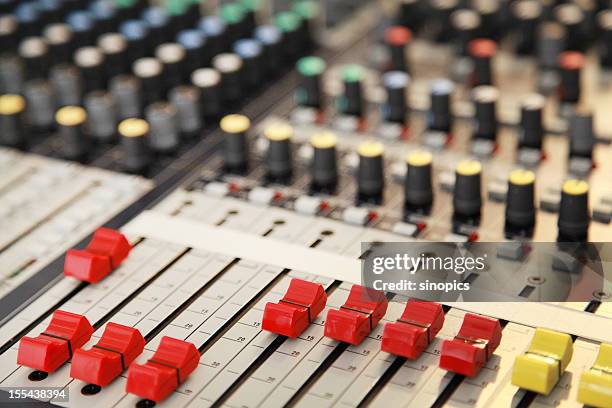professional sound mixer - dj console stock pictures, royalty-free photos & images