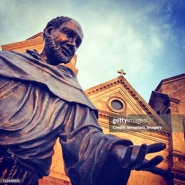 saint francis cathedral basilica - st francis stock pictures, royalty-free photos & images