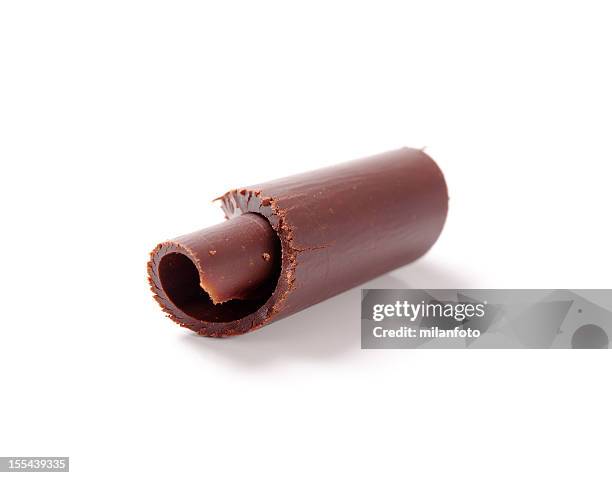 chocolate curl - chocolate shaving stock pictures, royalty-free photos & images
