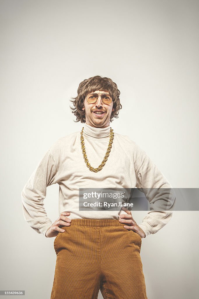 Hands on Hips Retro Seventies Man