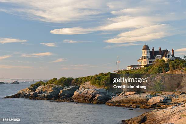 castle hill inn - rhode island bridge stock pictures, royalty-free photos & images