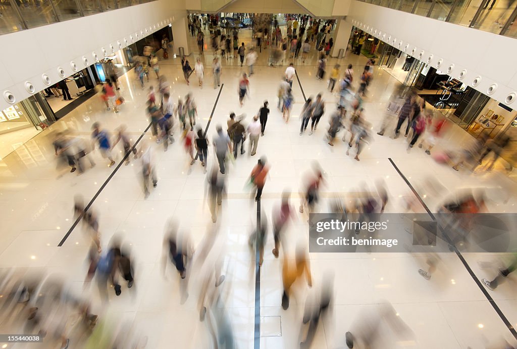 People Walking in Shopping