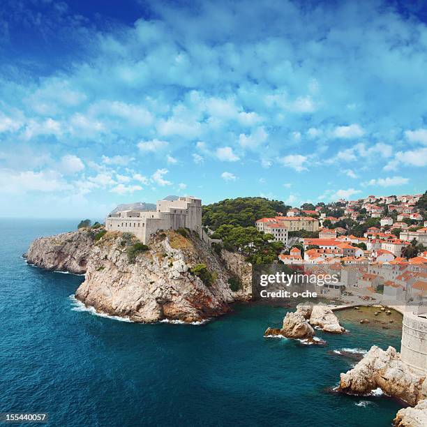 mar adriático ciudad, programa de televisión partido de los tronos ubicación. - dubrovnik fotografías e imágenes de stock