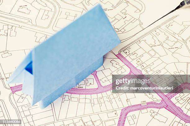 real estate expansion - cadastre stock pictures, royalty-free photos & images