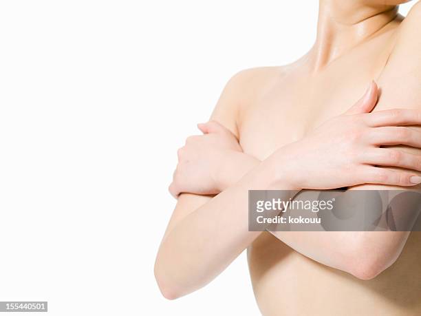 裸の女性が彼女の腕の - 人体部位 ストックフォトと画像