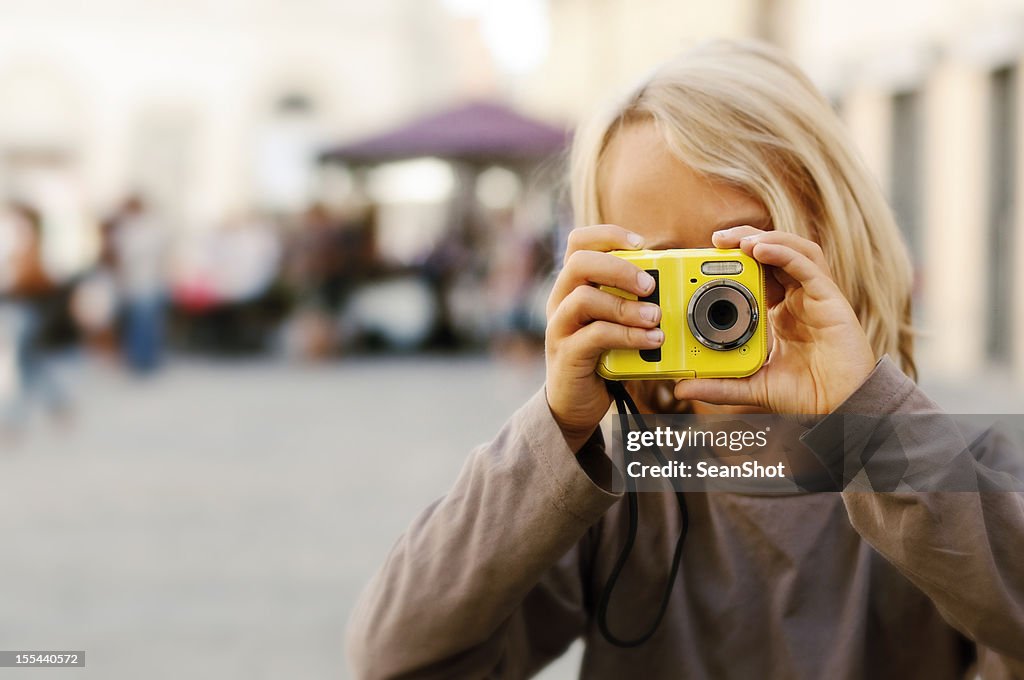 Child Taking a Picture