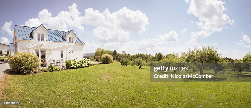 Eastern Townships Orchard with small house