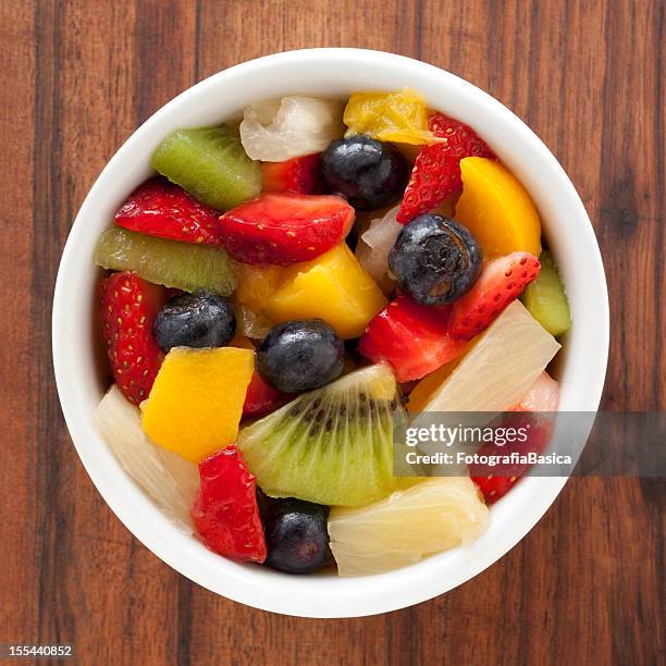 fruit salad - chopped food stock pictures, royalty-free photos & images