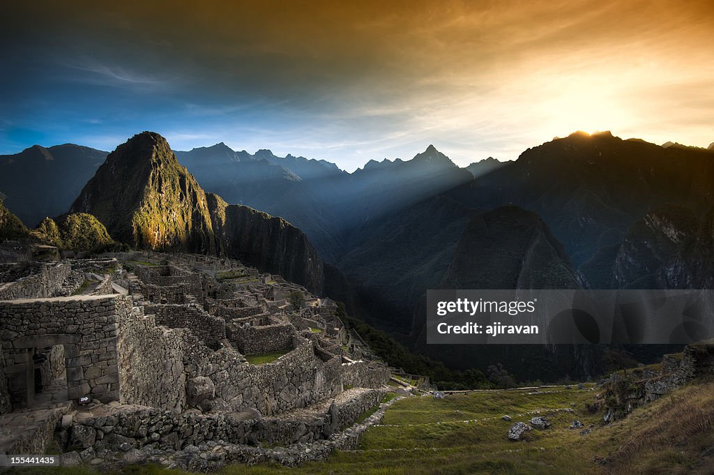 Sunrise over Machu Picchu