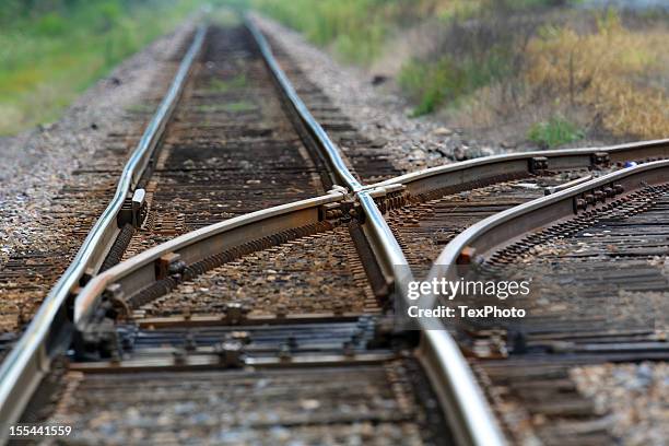 interruptor de ferrocarril - rail fotografías e imágenes de stock