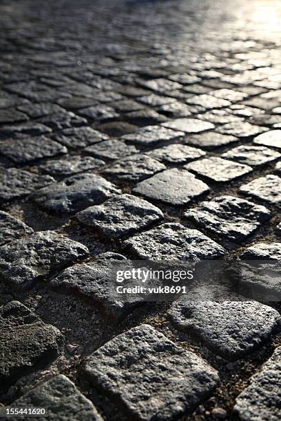 lisbon street - portugees straatmozaïek stockfoto's en -beelden