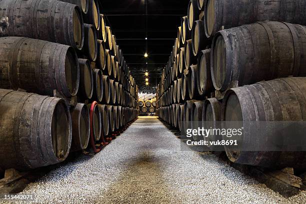 porto wine cellar - port wine stock pictures, royalty-free photos & images
