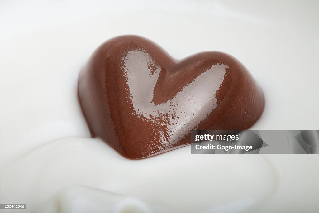 Coração de chocolate
