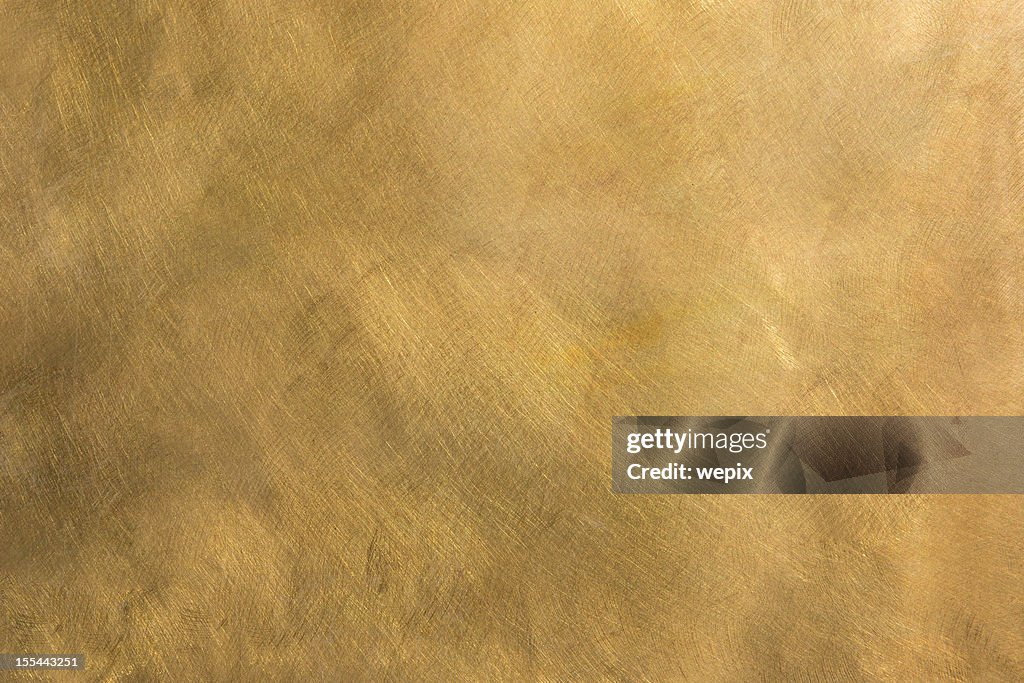 Plaque métallique en laiton abstrait fond structuré XXL