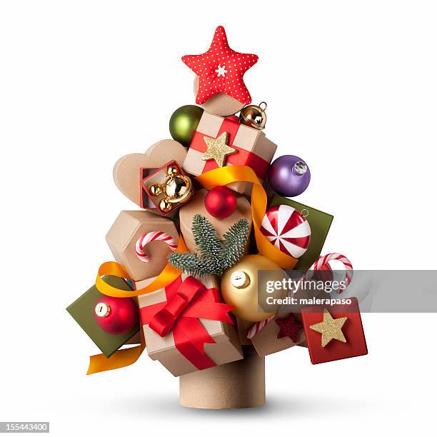 árbol de navidad - decoración objeto fotografías e imágenes de stock