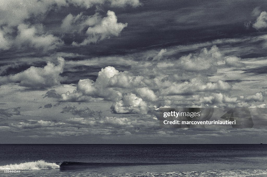 Seascape and cloudscape