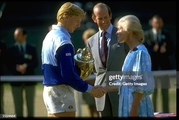 BECKER GERMANY WIMBLEDON TROPHY, ニュース写真