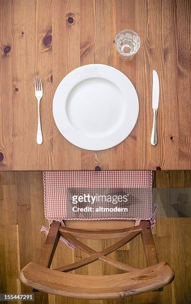 emty plate - dining chair stock pictures, royalty-free photos & images
