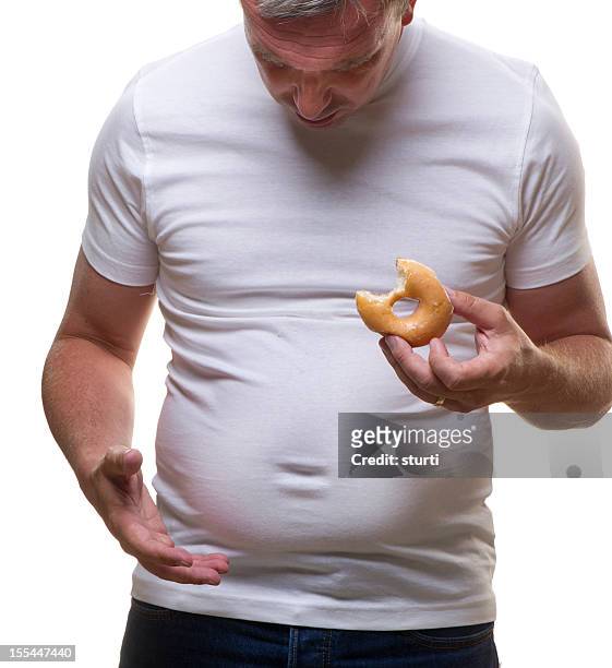 donut homem - fat people eating donuts - fotografias e filmes do acervo