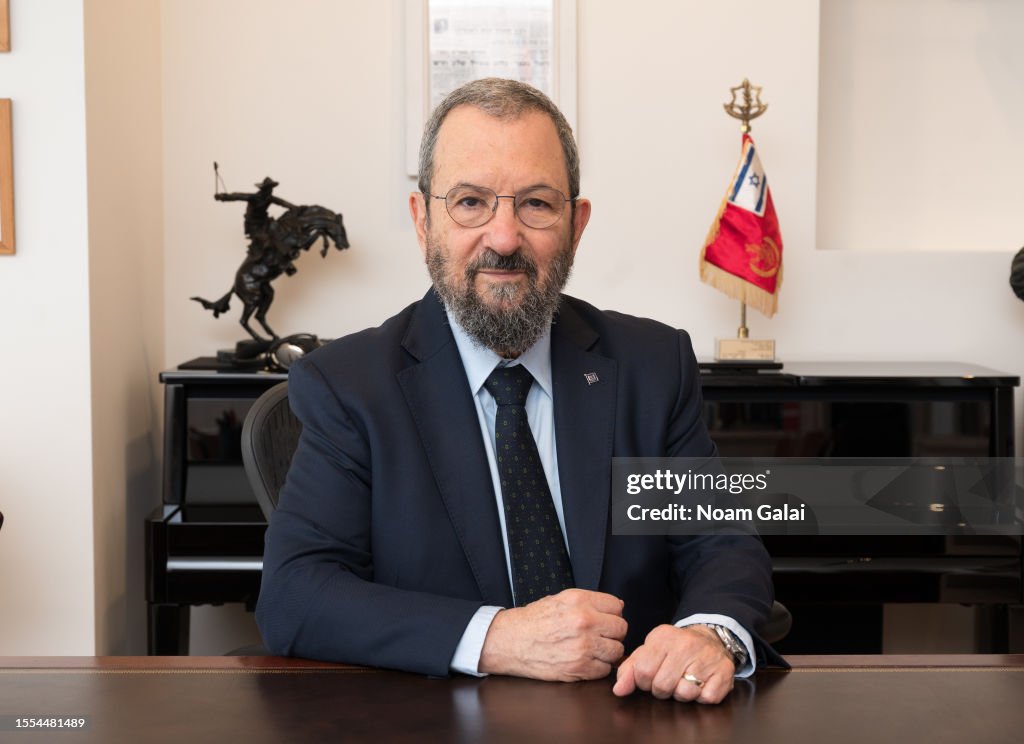 Former Prime Minister of Israel Ehud Barak poses for a portrait in Former Prime Minister of Israel Ehud Barak poses for a portrait in