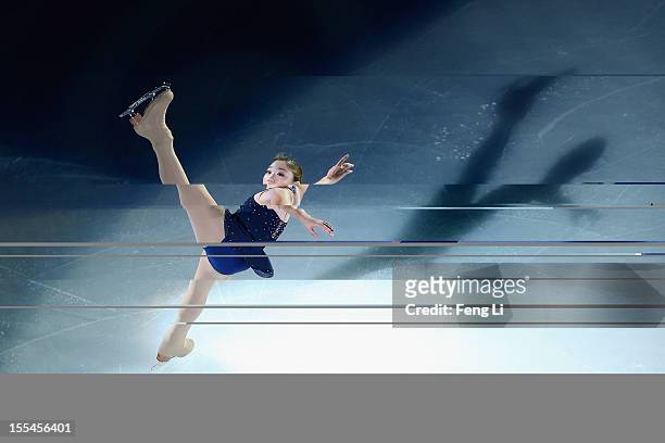 Mirai Nagasu of United States performs during Cup of China ISU Grand Prix of Figure Skating 2012 at the Oriental Sports Center on November 4, 2012 in...