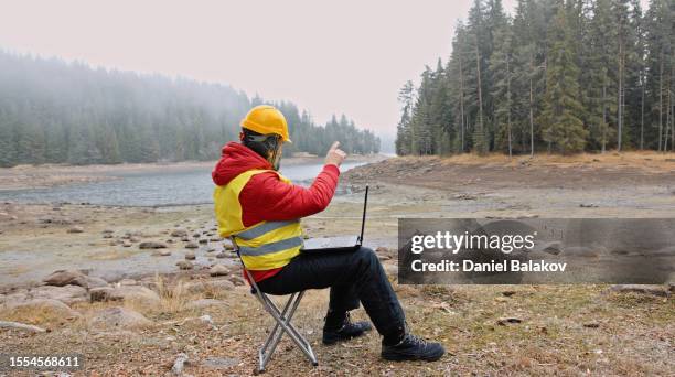 day in the life of forest ecologist. sustainability and ecosystem care. - makeshift ppe stock pictures, royalty-free photos & images