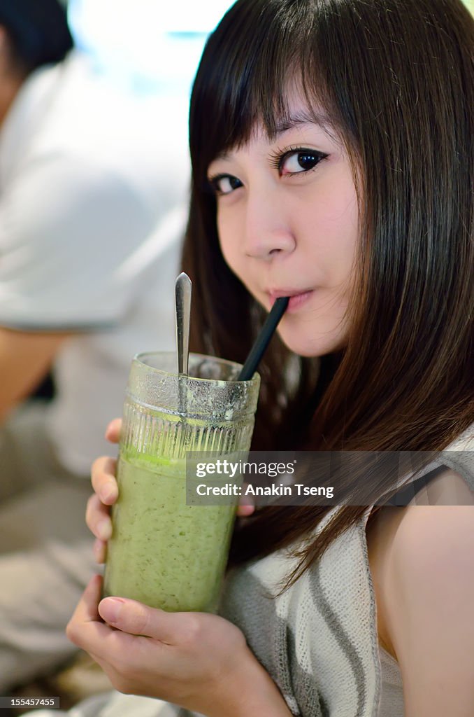 Girl with drink