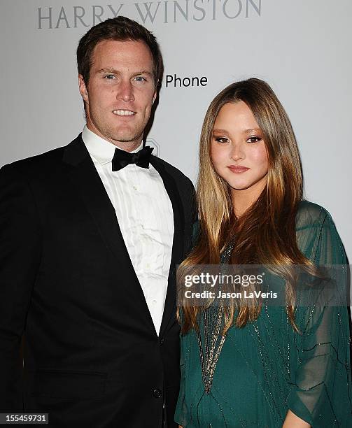 Actress Devon Aoki and James Bailey attend the 1st annual Baby2Baby gala at Book Bindery on November 3, 2012 in Culver City, California.