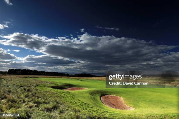 The par 4, 1st hole at The Honourable Company of Edinburgh Golfers at Muirfield on August 31, in Gullane, Lothian, Scotland.