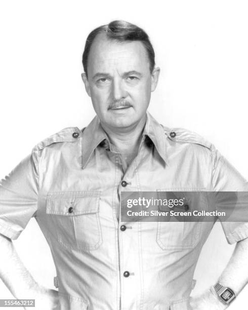 American actor John Hillerman as Higgins in the US TV series 'Magnum PI', circa 1984.