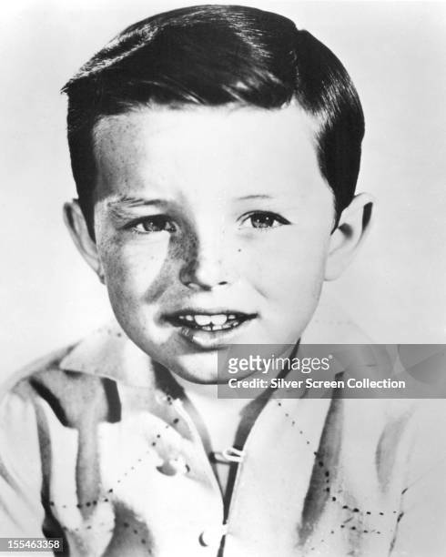 American child actor Jerry Mathers, who plays Theodore 'The Beaver' Cleaver in the American sitcom 'Leave It To Beaver', circa 1957.