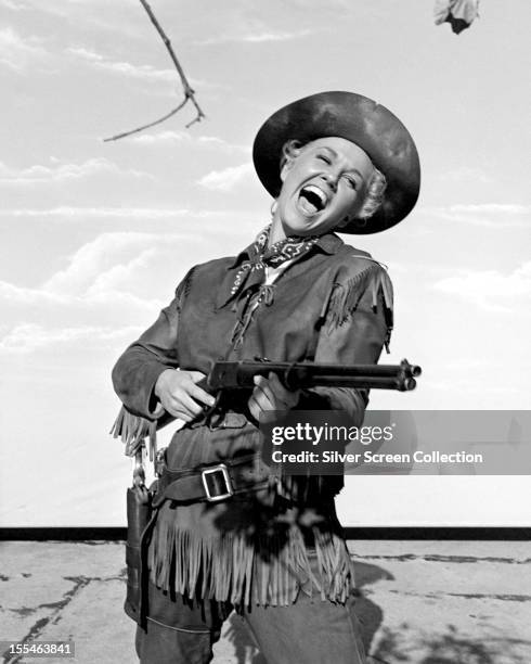 American actress Doris Day in the title role of 'Calamity Jane', directed by David Butler, 1953.