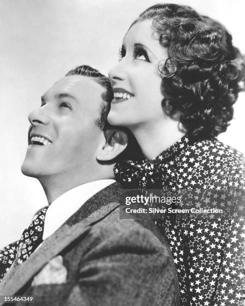 American comedians George Burns and his wife Gracie Allen , circa 1935.