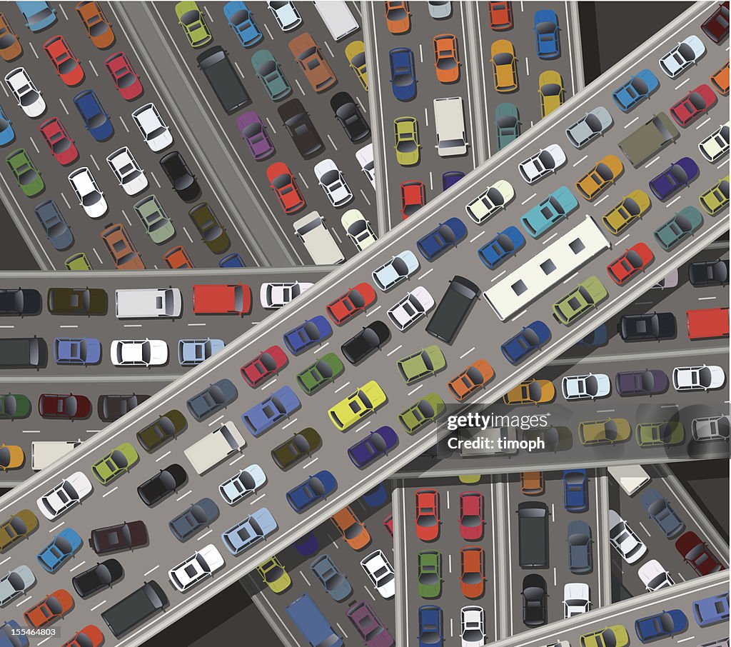 Gridlock High-Res Vector Graphic - Getty Images