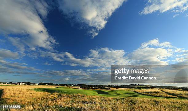 The green on the par 3, 4th hole at The Honourable Company of Edinburgh Golfers at Muirfield on August 31, in Gullane, Lothian, Scotland.