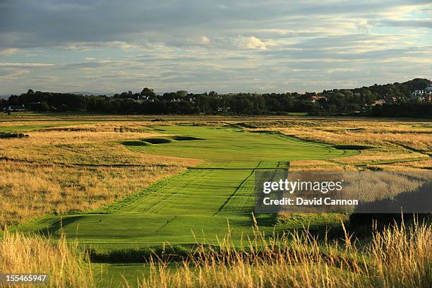 The par 4, 14th hole at The Honourable Company of Edinburgh Golfers at Muirfield on August 31, in Gullane, Lothian, Scotland.