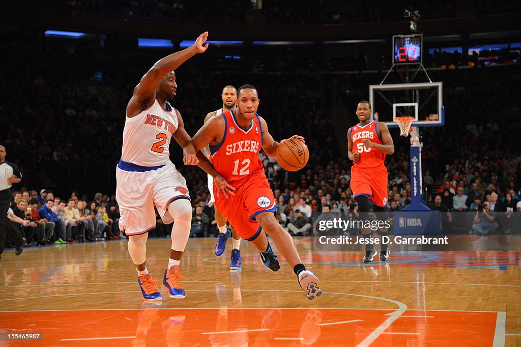 Philadelphia 76ers v New York Knicks