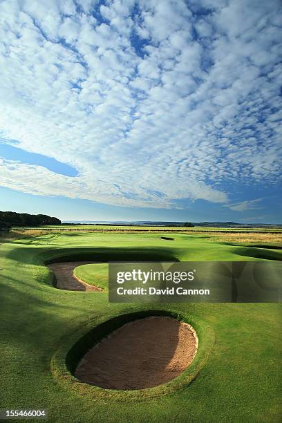 The par 4, 8th hole at The Honourable Company of Edinburgh Golfers at Muirfield on August 31, in Gullane, Lothian, Scotland.