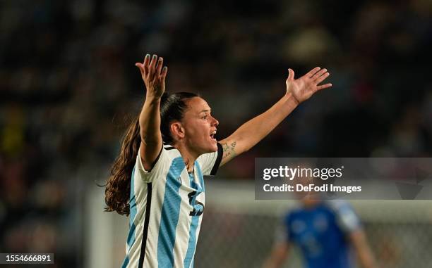 Florencia Bonsegundo of Argentina looks on during the FIFA Women's World Cup Australia & New Zealand 2023 Group G match between Italy and Argentina...