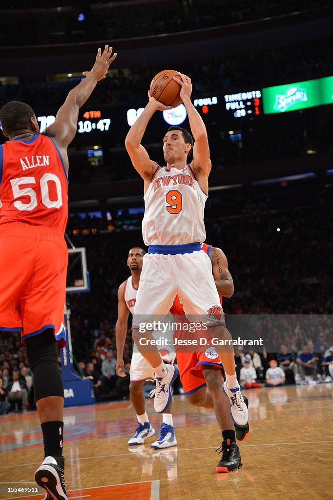 Philadelphia 76ers v New York Knicks