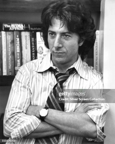 American actor Dustin Hoffman as Carl Bernstein in 'All The President's Men', directed by Alan J Pakula, 1976.