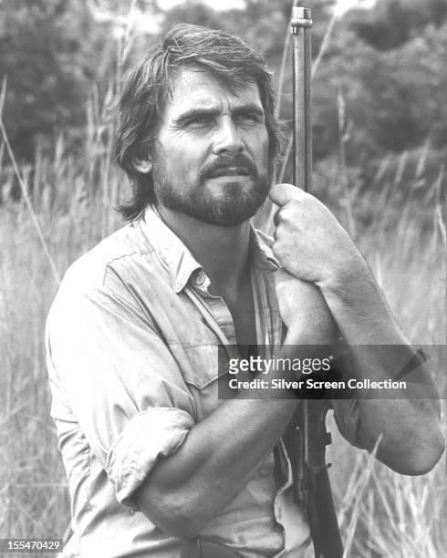 American actor James Brolin as Stone in 'High Risk', directed by Stewart Raffill, 1981.