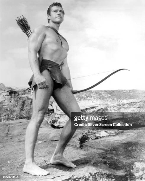 American actor Gordon Scott as Tarzan in 'Tarzan's Greatest Adventure', directed by John Guillermin, 1959.